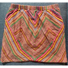Micro Mini Staring at Stars Urban Outfitters Multicolor Chevron Mini Skirt M picture