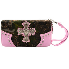 Western Camouflage Purse Rhinestone Cross Country Handbag Shoulder Bag Wallet picture