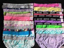 Vintage Girls' JUSTICE Underwear Panties Extended sizes picture