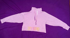 DKNY Sport Women's Pink Mock Neck 1/4 Zip Pullover Sweatshirt XS Logo picture