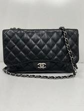 Chanel Classic Single Flap Bag Quilted Caviar Maxi Black picture