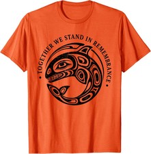 Orange Native American Anti-Bullying Unity Day Girls Kids T-Shirt picture