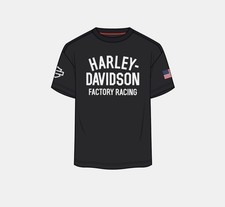 2026 Harley Davidson BLACK Factory Racing Team: T-Shirt | Fast Johnnie 2XL XXL picture