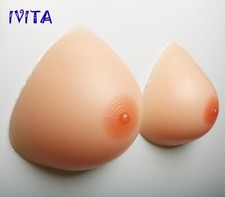 Triangle Silicone Breast Forms A-FF Cup Crossdresser Silicone Pads Bra Inserts picture