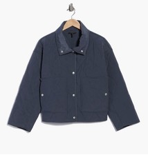 NWT women  rag & bone Billie Quilted Jacket Blue picture