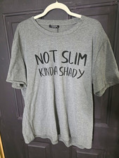 NWOT SHESHOW Men's Gray Graphic Print Crew Neck Short Sleeve T-Shirt XXL Regular picture