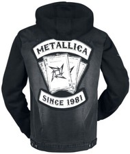 Metallica Vintage Ultra Rare Jacket Licensed Metallica Denim Battle Vest Hoodie picture