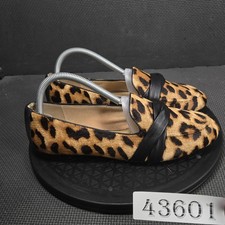 Talbots Shoes Womens Size 9 Brown Leopard Loafer Flats Slip On Comfort Casual picture
