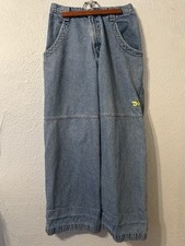 JNCO Mens Sz 32x34 OG Y2K Baggy Wide Leg Jeans Blue Denim 26