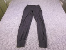 Lululemon Jogger Pants Womens 4 Black Knit Elastic Waist Cuffed Pockets Athletic picture