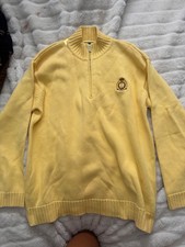 ralph lauren sweater mens medium yellow, good condition, picture