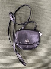 Vintage Coach Mini Crossbody Bag Purse Black picture