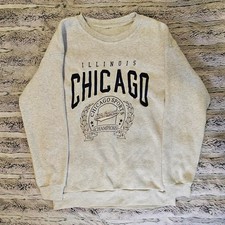 American-vintage Men's Grey and Navy Sweatshirt picture