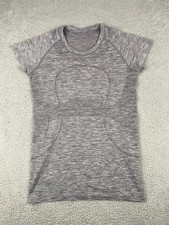 Lululemon Swiftly Tech 2.0 T Shirt Womens 8 Heather Gray Short Sleeve Training picture