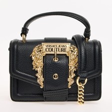 Versace Jeans Couture Black Nero Mini Buckle Crossbody Bag Gold picture