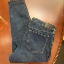 Express Men's Slim Hyper  stretch slim Jeans Wash, Size 36x30 Dark Denim picture