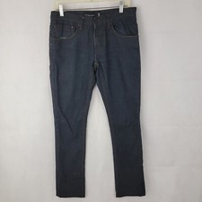 COMUNE Mens Jeans Sz 32x30 DARK Blue Indigo Slim Straight Leg READ picture