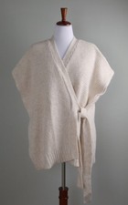 ANN TAYLOR LOFT NWT $69 True Wrap Chunky Knit Sweater Top Size Medium / Large picture