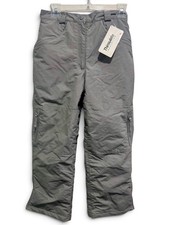 L.L.Bean NWT Insulated Ski Snow Pants Gray Kids 14 picture