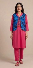 Pakistani/indian desi ethnic wear 3 piece shirt trouser with koti picture