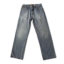 VTG Y2K Rocawear Denim Co Jeans 32 X 34 Distressed 90s Streetwear Straight Light picture