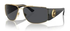 Versace Men's Sunglasses Gold/Black/Grey 0VE2163 100287 picture