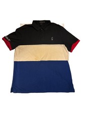 Polo Ralph Lauren Custom Slim Fit Men's L Colorblock Short Sleeve Logo Polo picture