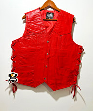 Men's Leather Vest Motorcycle Biker Winter Warm Undershirt Tops picture