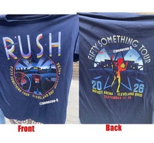 SALE 2 sides Rush Fifty Something Tour Cleveland OH Sep 17 & 19 2026 T-Shirt rep picture