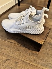 Adidas Kaptir 3.0 Mens Size 12 White Running Shoes Lightly Worn picture