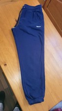 DKNY Sport Women's Navy Fleece Jogger Pants Drawstring Elastic Waist Pockets M picture