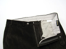 NWT $445 Paul Stuart Cotton Corduroy Newton Pants Dark Brown 38 x 27.25 picture