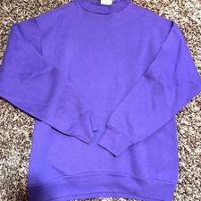 Vintage Absolute Active Purple Crewneck Sweatshirt Made in USA Medium picture