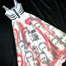 Day of the Dead Costume dress womens size 8 gothic wedding gown one of a kind picture