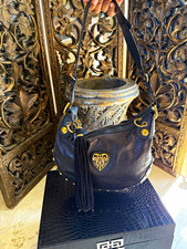 Gucci Black GG Leather Hobo Shoulder Bag Tassel Zip Gold Hardware Adj Strap picture