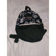 Trans by JanSport Mini Backpack Black White Floral Hibiscus Print JS0A3EPH picture