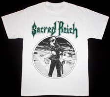 Vtg SACRED REICH Short Sleeve White Size S to 4XL Gift Shirt QQ1077 picture