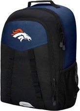 NWT NFL Denver Broncos Scorcher Design Travel School Backpack 18