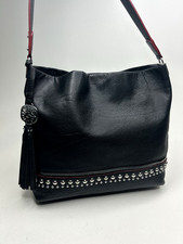 BRIGHTON Groove Rockwell Shoulder Tote Leather Handbag Studded Tassel Hangtag picture
