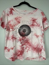Ana Cabana Celestial Sun & Moon Graphic Print Short Sleeve Top Size Large picture