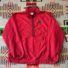LEGOLAND California Jacket Mens XL Red 1/4 Zip Windbreaker Pullover D5 picture