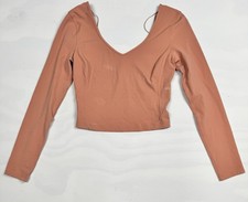 Lululemon Align Long Sleeve Shirt Pink Savannah Women's S Slim Fit Retail $78 picture