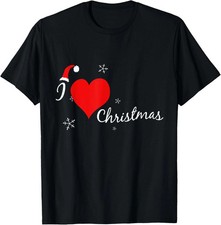 Cute I Love Christmas Gifts Special Christmas Tree Presents T-Shirt Sizes S-5XL picture
