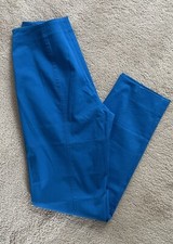 LaVia 18 NWT $175.00 Blue 97% Cotton Capri Cropped Dress Pants Sz 38 picture