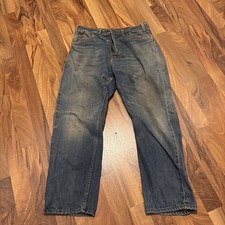 Vintage 50s Penneys Ranchcraft Denim Jeans Distressed Boro Sunfade USA W32⁠ picture