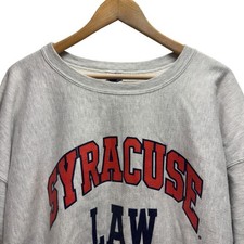 Champion Reverse Weave Syracuse Law School Vtg 90s Men's XXL Gray Sweatshirt euc picture