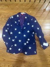 Opposuits Men's Jacket/ Blazer Royal Blue With Stars Size 38R picture