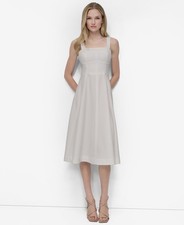 Dkny Women's Square-Neck Sleeveless MIDI Dress - Ivory Size 8 NWT picture