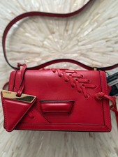 Loewe Barcelona Small Red Leather Shoulder Crossbody Bag Authentic picture