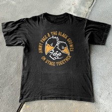 Jimmy Page & The Black Crowes On Stage Rock T-Shirt Black S-5XL picture